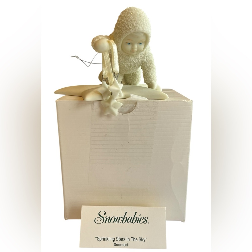 Vintage retired Snowbabies ornament “Sprinkling Stars In The Sky”